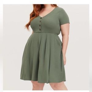 Soft Olive Dress